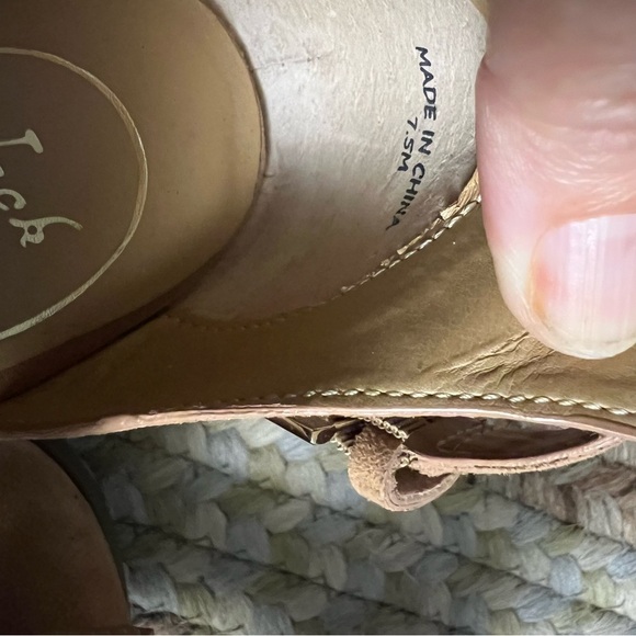 Jack Rogers Cameron Tan Suede Open Toe Booties size 7 1/2 - Picture 15 of 16